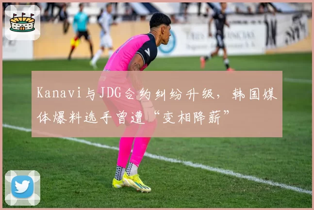 Kanavi与JDG合约纠纷升级,韩国媒体爆料选手曾遭“变相降薪”